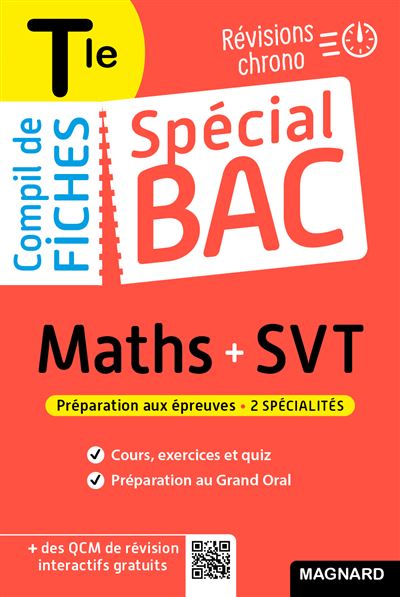 Spécial Bac Compil de Fiches Maths-SVT Tle Bac 2026 Tout le programme des 2 spécialités en 119 fiches visuelles - Vito Punta - Magnard - broché - Scolaire / Universitaire - Magnard