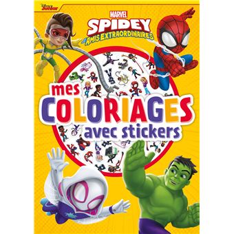 Spidey Et Ses Amis Extraordinaires - SPIDEY ET SES AMIS EXTRAORDINAIRES - Mes Coloriages avec Stickers - MARVEL - 1