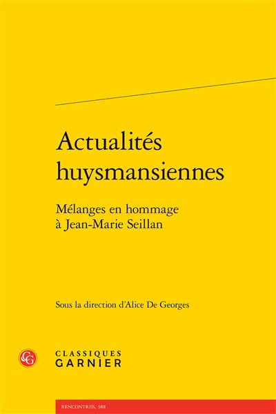 Actualités huysmansiennes