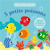 Mon livre puzzle - 5 petits poissons