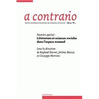 02 2006 vol 4. litterature et sciences sociales dans l'espace romand