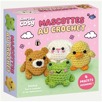 MASCOTTES AU CROCHET (1 LIVRE + FILS + 8 YEUX DE SECURITE) - 1