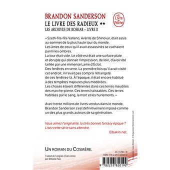 LES ARCHIVES DE ROSHAR T 2 LA VOIE DES ROIS 2 SANDERSON BRANDON