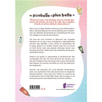 De poubelle à plus belle - Fabrique tes cosmétiques à partir d'épluchures et autres déchets alimentaires