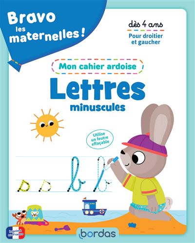 Bravo les maternelles - Mon cahier ardoise - Lettres minuscules - Vanessa Vautier - broché