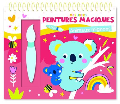Animaux mignons - Mes jolies peintures magiques - 123 Soleil - 1 2 3 Soleil - broché - Document jeunesse