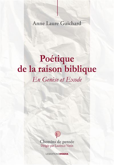 Poétique de la raison biblique - Anne-Laure Guichard - broché