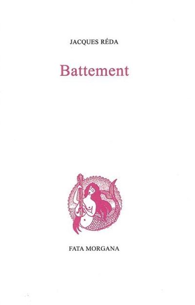 Battement - Jacques Réda - broché