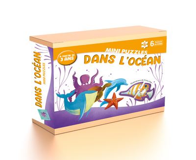 Mini puzzles - Dans l'océan - livret + 6 mini-puzzles - Anna Láng - White Star Kids - Jeux livres objets