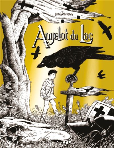 Angelot du lac - noir et blanc - Yvan Pommaux - Bd Kids - cartonné - Bande dessinée jeunesse