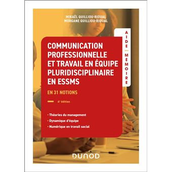 Aide-mémoire - Communication professionnelle et travail en équipe pluridisciplinaire ESSMS - 1
