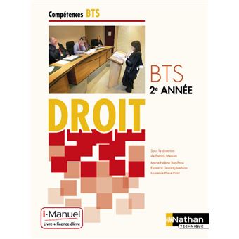 Droit BTS 2e annéeCompétences BTS i-Manuel bi-média - 1