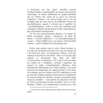 Dialogue à une voix