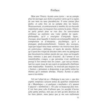 Dialogue à une voix
