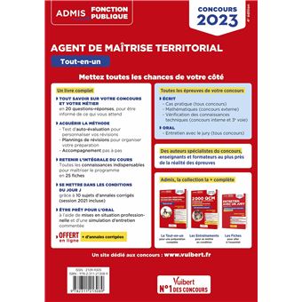 Concours Adjoint Administratif Territorial - Catégorie C - Tout-en-un