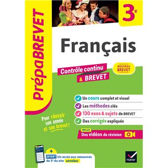 Prépabrevet Français 3e - Nouveau Brevet 2025