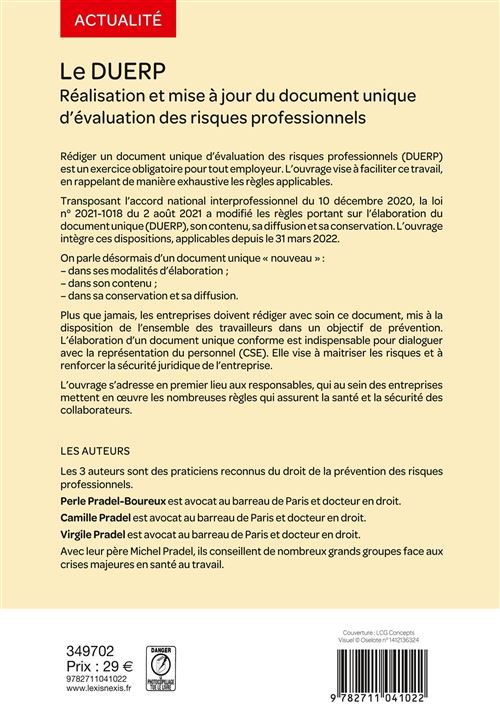 Document Unique D'Évaluation Des Risques Professionnels 2025 Pour Bijoutier - Version Pré-remplie Papier + Word - 5
