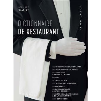 Dictionnaire de restaurant - 1