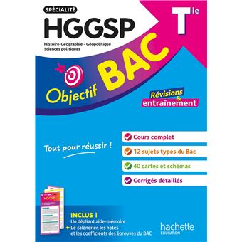 Objectif BAC Tle spécialité HGGSP