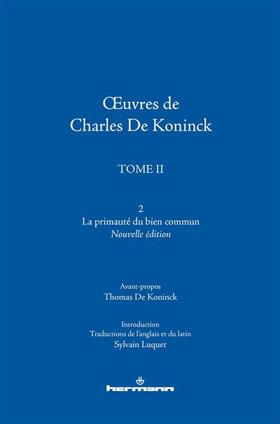 OEuvres de Charles De Koninck - Charles De Koninck - broché