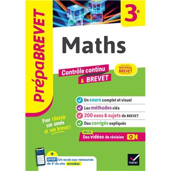 Prépabrevet Maths 3e - Nouveau Brevet 2025