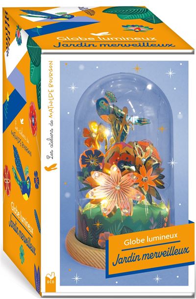Les ateliers de Mathilde Bourgon - globe lumineux Oiseau merveilleux - coffret avec accessoires - Mathilde Bourgon - Deux Coqs D'or - Coffret - Jeux livres objets - Deux Coqs D'or