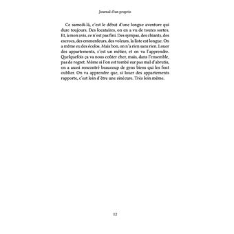 Journal d'un proprio
