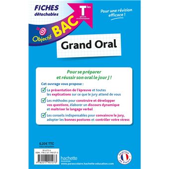 Objectif BAC Fiches - Le grand oral du bac Tle