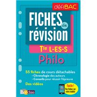 DéfiBAC - Fiches de révision - Philo Tle L-ES-S