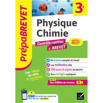 Prépabrevet Physique-Chimie 3e - Nouveau Brevet 2025