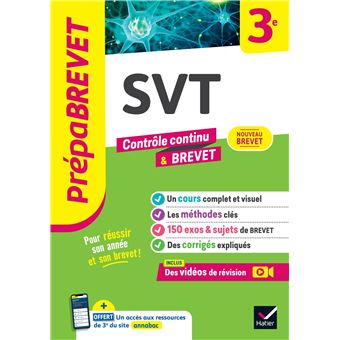 Prépabrevet SVT 3e - Nouveau Brevet 2025