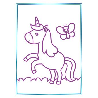 Mon grand livre à colorier : Les licornes