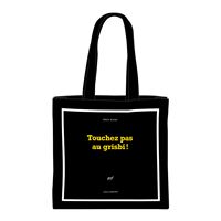 Sac en tissu Série noire "Touchez pas au grisbi !" (papeterie)