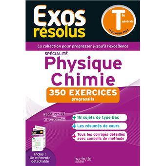 EXOS RESOLUS SPECIALITE Physique-Chimie Tle