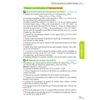 EXOS RESOLUS SPECIALITE Physique-Chimie Tle