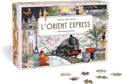 Puzzle L'orient express - 1000 pièces - Maria Rivans - Hachette Pratique - Jeux livres objets - Hachette Pratique