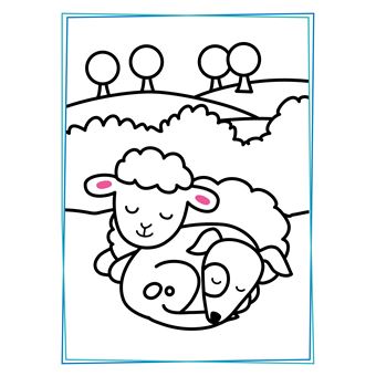 Mon grand livre à colorier : La ferme