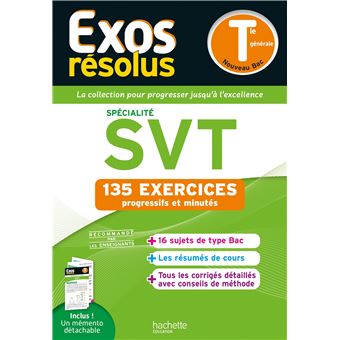 EXOS RESOLUS SPECIALITE SVT Tle