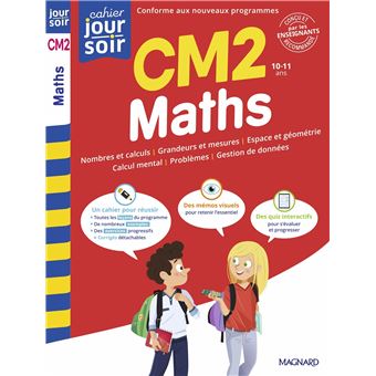 Maths CM2 - Cahier Jour Soir - 1