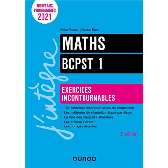 Maths exercices incontournables BCPST 1 - 1