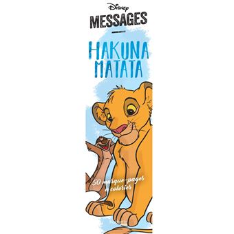 Marque-pages Messages Disney Hakuna Matata - 1