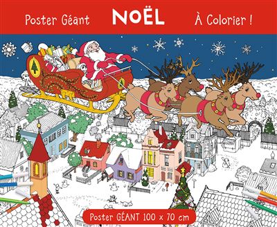 Coloriage géant taille A2 Noël – Boutique Nantes