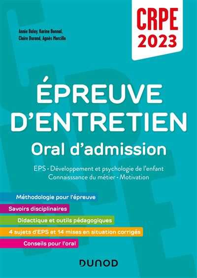 Concours Professeur des ecoles - Epreuve d'entretien - O