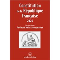 Constitution de la République française 2026