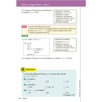 Mes Fiches pour le BAC Mathématiques Term