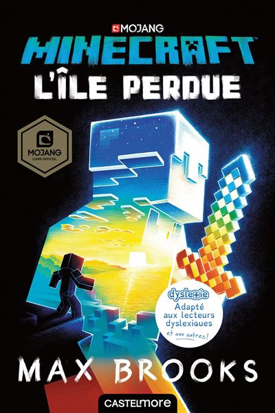 Minecraft officiel : L'Île perdue (version dyslexique) - Max Brooks - broché