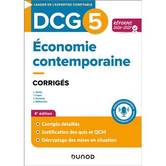 DCG 5 - Economie contemporaine - Corrigés - Réforme 2026-2027 - 1