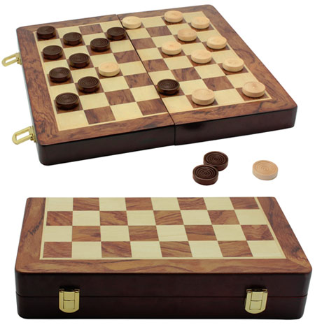 Jogo de Damas Madeira - Checkers