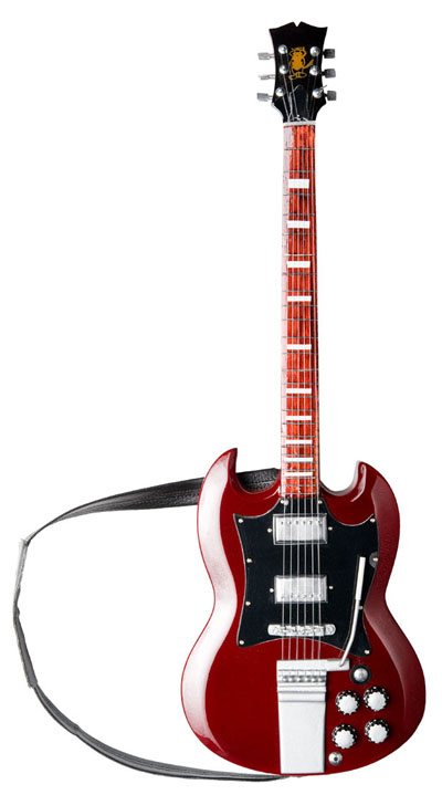 ANGUS YOUNG - AC/DC - Angus Young: Gibson SG Signature style (Wall ...