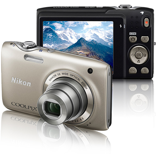 Nikon-Coolpix-S3100-Prata-SD-